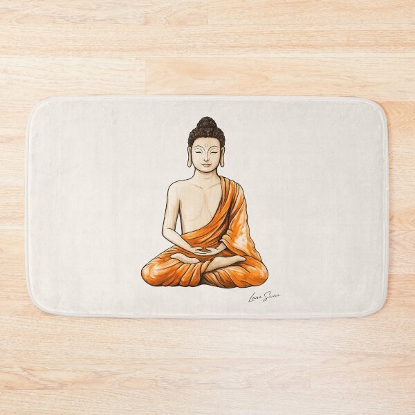 Item preview, BUDDHA | Buddha Art from Original Oil Painting | Cream Background | Lana Swan designed and sold by Baroness Swan.
