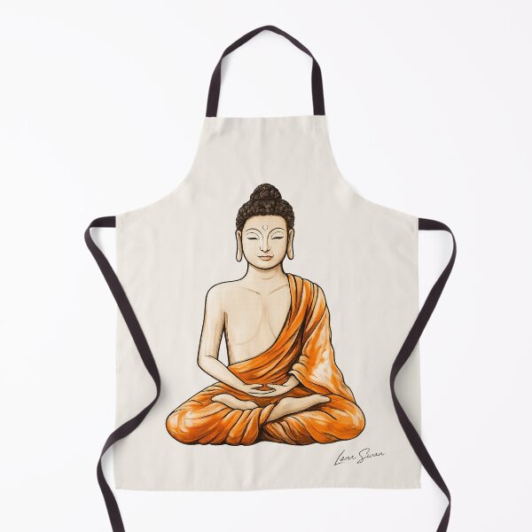Item preview, BUDDHA | Buddha Art from Original Oil Painting | Cream Background | Lana Swan designed and sold by Baroness Swan.
