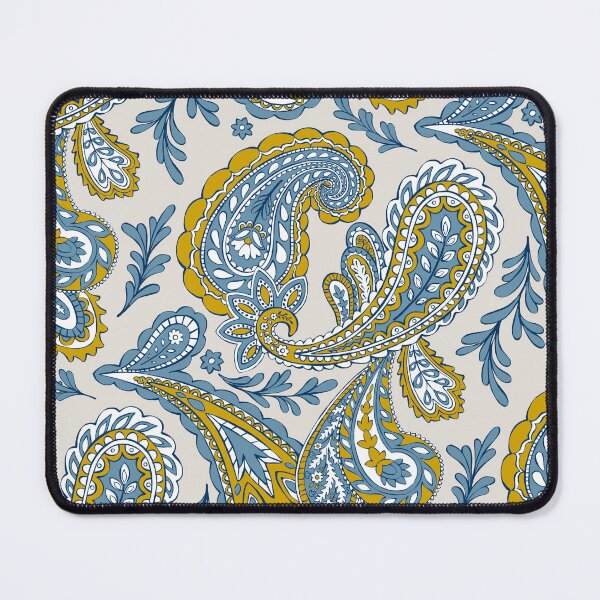 Item preview, Blue and Yellow Paisley Pattern designed and sold by Steve Haskamp.