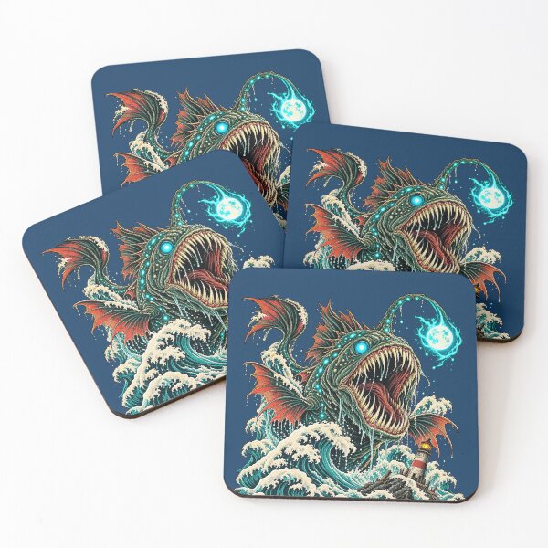 Item preview, Kaiju Sea Monster – Epic Anglerfish Design with Lighthouse designed and sold by SVox.