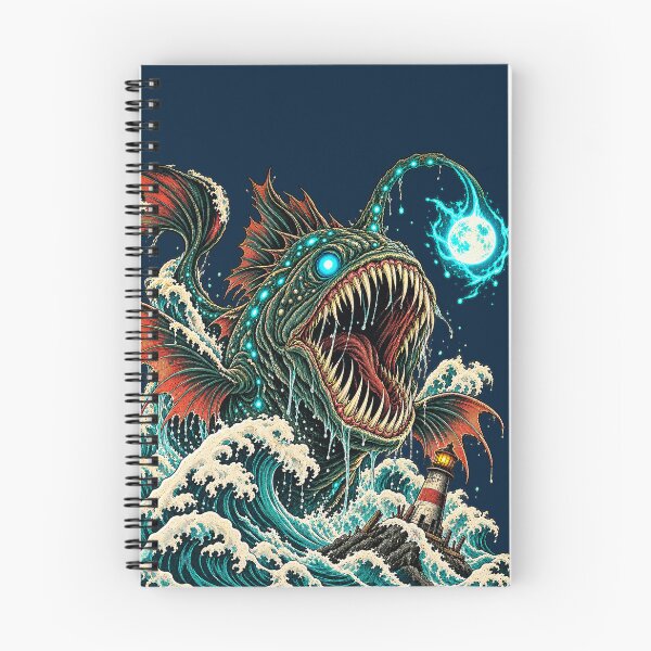 Item preview, Kaiju Sea Monster – Epic Anglerfish Design with Lighthouse designed and sold by SVox.
