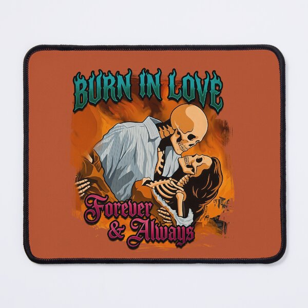 Item preview, Burn in Love - Skeleton Lovers Gothic Romantic Tattoo Art designed and sold by BrainConstip.
