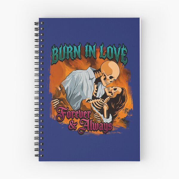 Item preview, Burn in Love - Skeleton Lovers Gothic Romantic Tattoo Art designed and sold by BrainConstip.