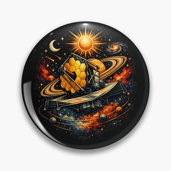 Item preview, Space telescope with golden mirrors designed and sold by Daily Quirk.
