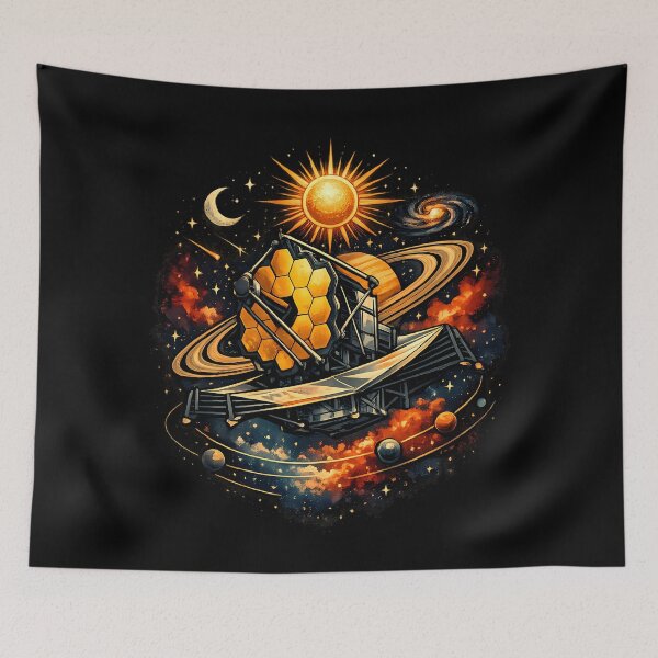 Item preview, Space telescope with golden mirrors designed and sold by Daily Quirk.