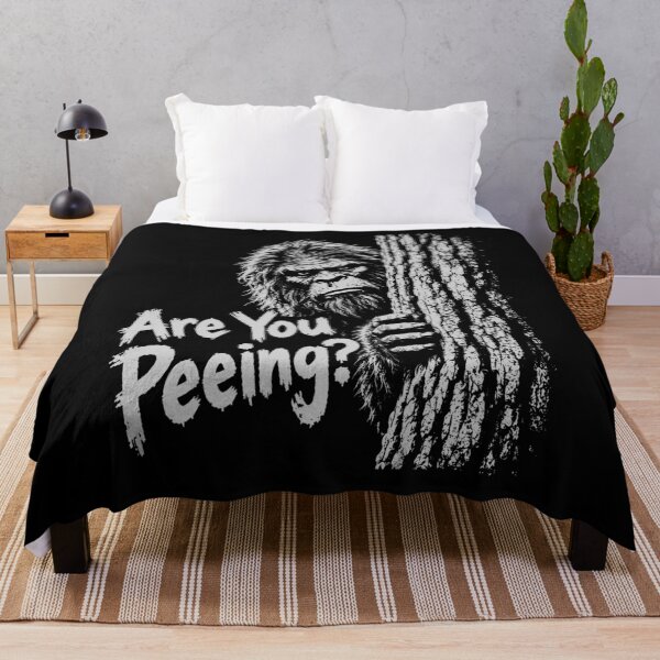 Item preview, Are You Peeing Bigfoot Funny Peeking Behind Tree Hide And Seek Humor designed and sold by gunaone-design.