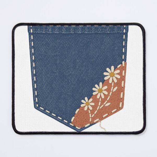 Item preview, Pocket Repair Garden - Floral Visible Mending designed and sold by Fawn Crafts.