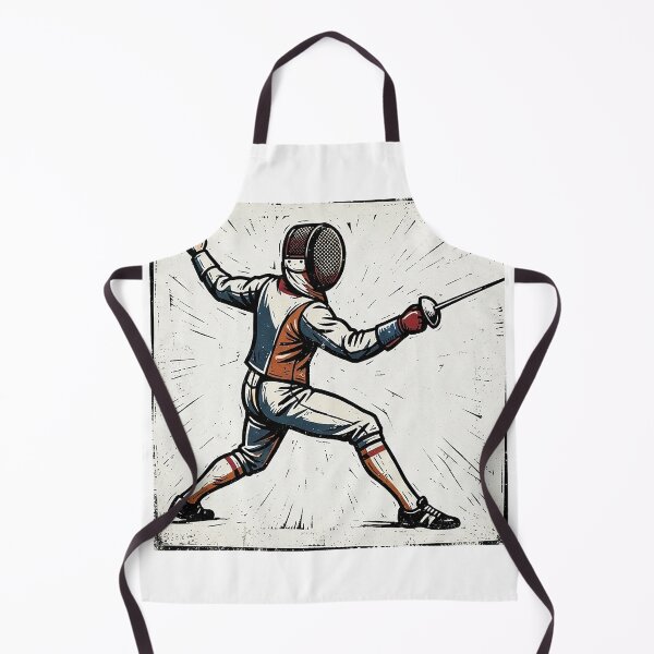 Item preview, Fencer Lunge Woodcut designed and sold by eduardoroa22.
