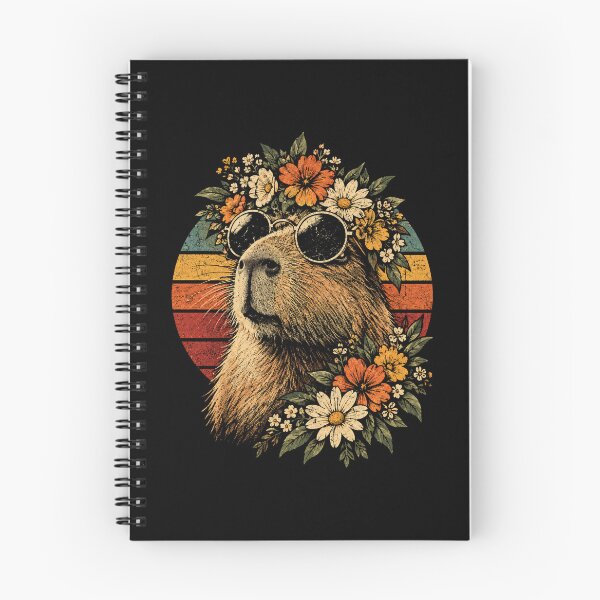 Item preview, Retro Capybara Floral Sunglasses Vintage Animal Lover designed and sold by Moizento.