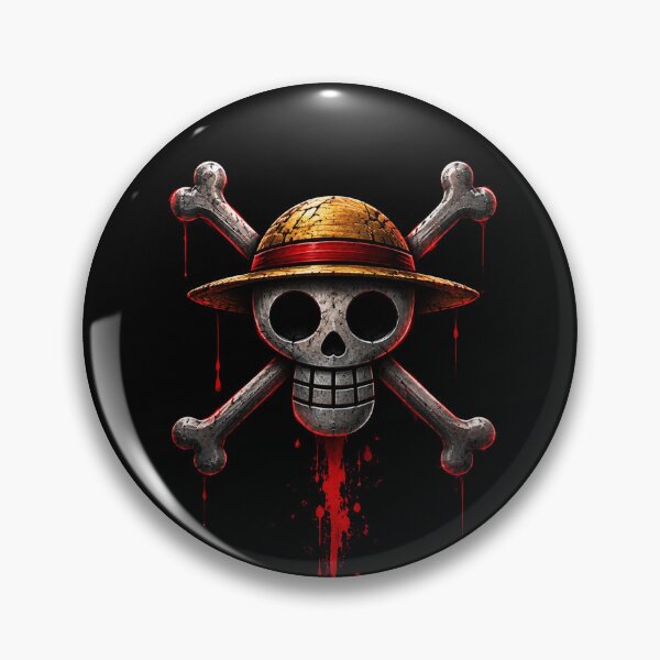 Item preview, Dark Pirate Skull with Straw Hat designed and sold by by2pals.
