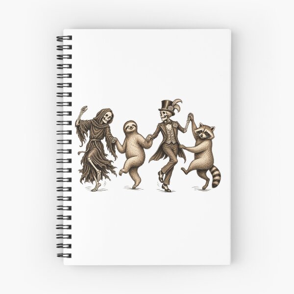 Item preview, Skeleton Sloth & Raccoon designed and sold by TOMSZE.