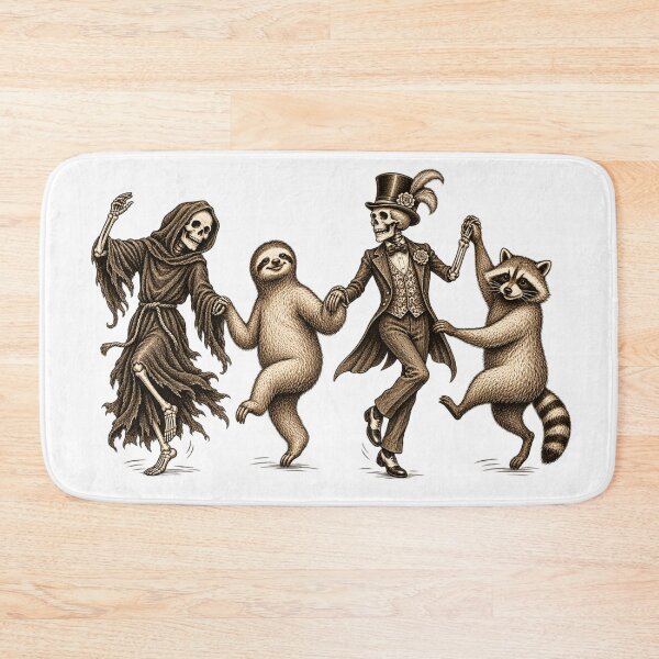 Item preview, Skeleton Sloth & Raccoon designed and sold by TOMSZE.