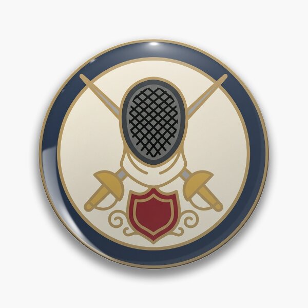Item preview, Fencing Mask Crossed Foils Badge designed and sold by eduardoroa22.