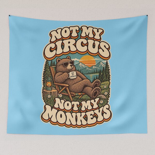Item preview, NOT MY CIRCUS NOT MY MONKEYS designed and sold by thatskawaii.