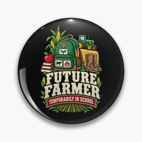 Item preview, Future Farmer Temporarily In School Farm Kid Tractor designed and sold by Ridaelb.