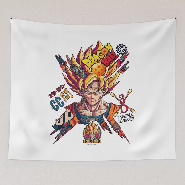 Item preview, Goku Super Saiyan Fusion Cybernetic Dragon Ball Art designed and sold by FreakToons.