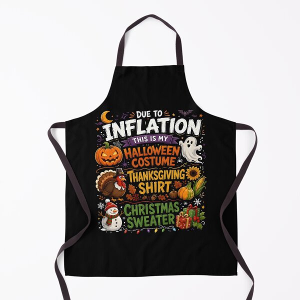 Item preview, Due To Inflation Halloween Costume Thanksgiving Christmas designed and sold by Mostafa ElHusseiny.