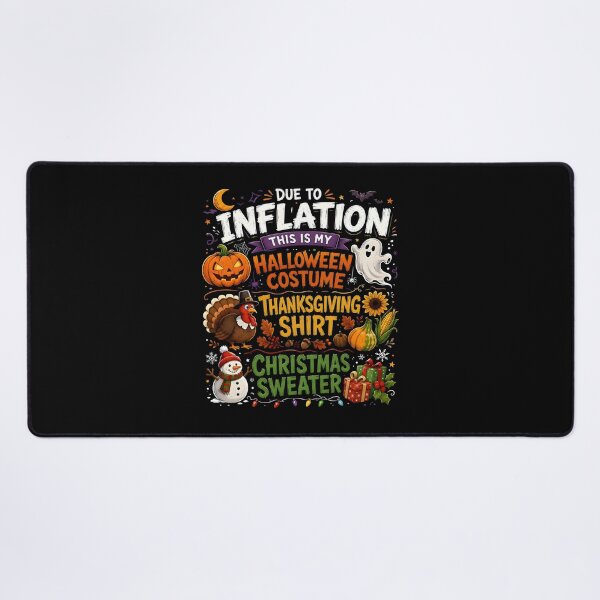Item preview, Due To Inflation Halloween Costume Thanksgiving Christmas designed and sold by Mostafa ElHusseiny.