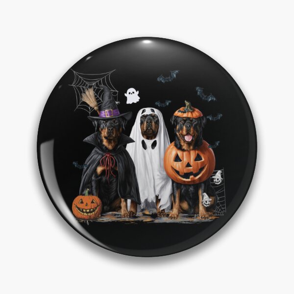Item preview,  Spooky Ghost Rottweiler Pumpkin Halloween Dog Lover  designed and sold by Mostafa ElHusseiny.