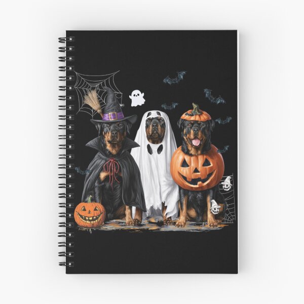 Item preview,  Spooky Ghost Rottweiler Pumpkin Halloween Dog Lover  designed and sold by Mostafa ElHusseiny.