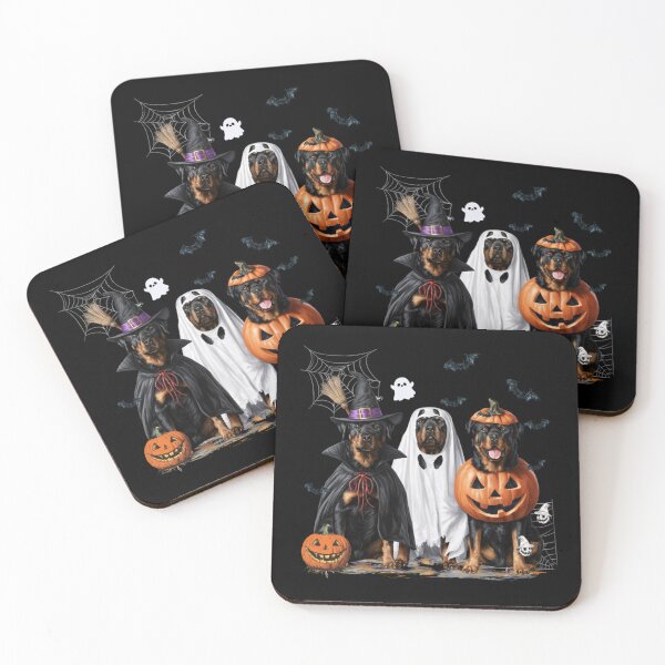 Item preview,  Spooky Ghost Rottweiler Pumpkin Halloween Dog Lover  designed and sold by Mostafa ElHusseiny.