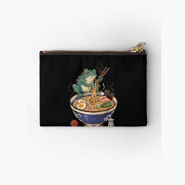 Item preview, Grumpy Frog Eating Ramen Japanese Art Retro designed and sold by Redgiant87x.