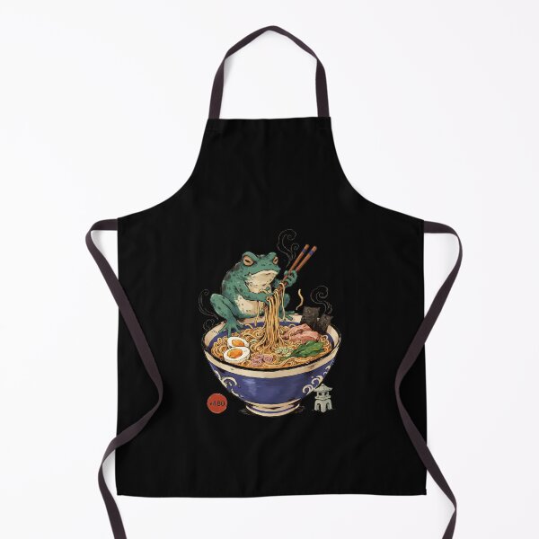 Item preview, Grumpy Frog Eating Ramen Japanese Art Retro designed and sold by Redgiant87x.