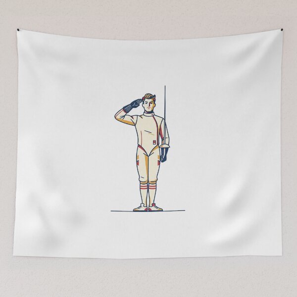 Item preview, Fencer Salute Screenprint designed and sold by eduardoroa22.
