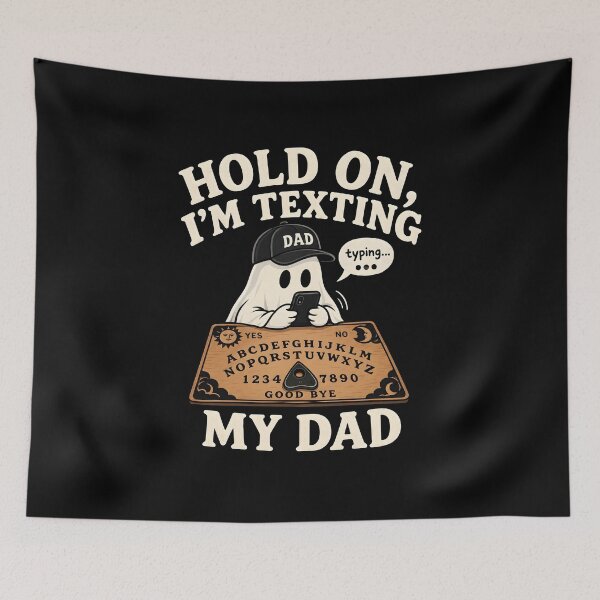 Item preview, Hold On I’m Texting My Dad, Halloween Gifts Ouija  designed and sold by Lina Caro.