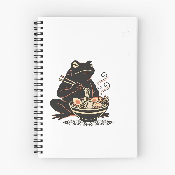 Item preview, Grumpy Frog Eating Ramen Japanese Art Food Humor designed and sold by Redgiant87x.