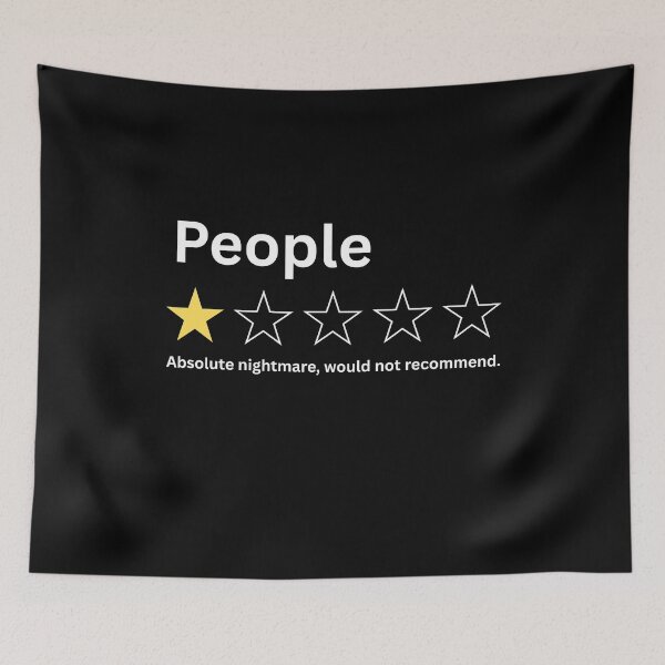 Item preview, People One Star Review Shirt, Funny Introvert Graphic Tee, Sarcastic People Humor T-Shirt Gift for Friends designed and sold by faridman.