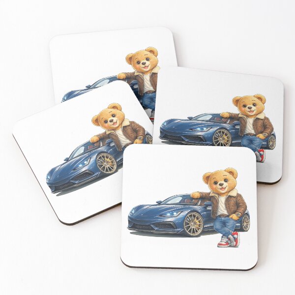 Item preview, Cool Teddy Bear Sports Car Adventure designed and sold by Shapes-Mania.