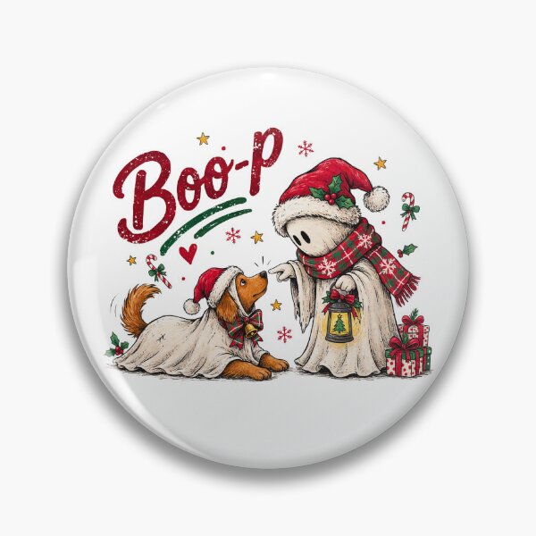 Item preview, Boo-P Golden Retriever Ghost Dog Spooky Christmas Pun Winter designed and sold by DYAFLK.