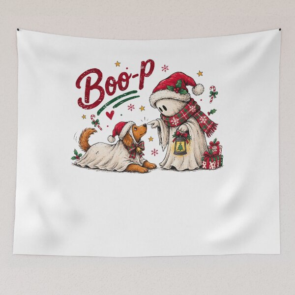 Item preview, Boo-P Golden Retriever Ghost Dog Spooky Christmas Pun Winter designed and sold by DYAFLK.