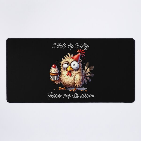 Item preview, I Got Up Early There Was No Worm – Sarcastic Bird Humor designed and sold by Szpaku desart .