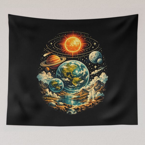 Item preview, Concept of a habitable exoplanetary system designed and sold by Daily Quirk.
