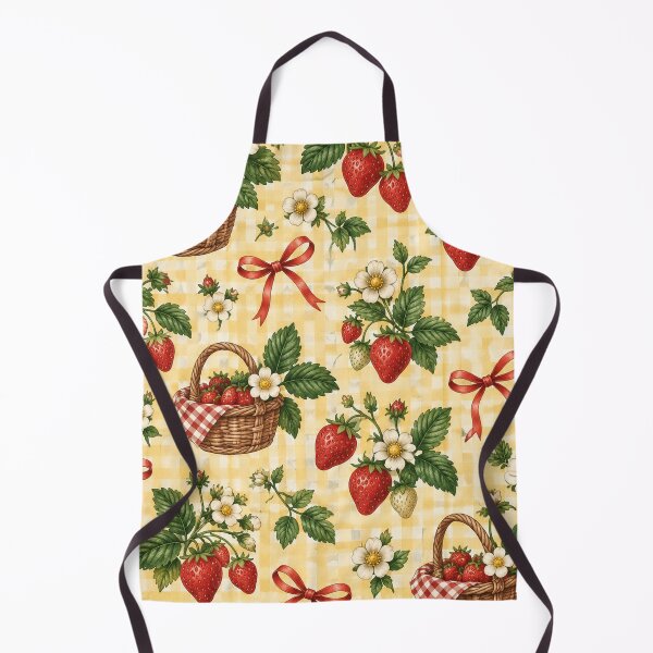Item preview, Vintage Strawberry Picnic Pattern designed and sold by Glottopia.