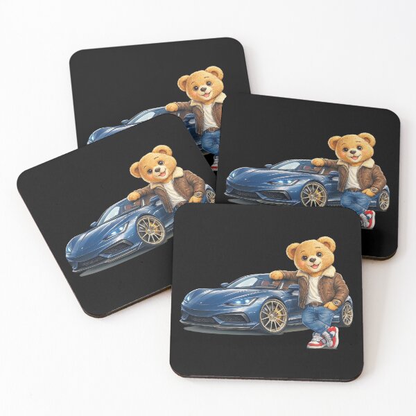 Item preview, Cool Teddy Bear Sports Car Adventure 2 Shapes Mania designed and sold by Shapes-Mania.