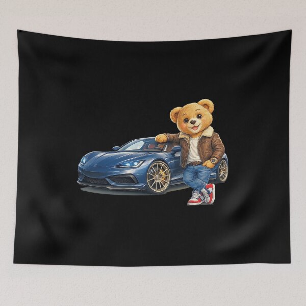 Item preview, Cool Teddy Bear Sports Car Adventure 2 Shapes Mania designed and sold by Shapes-Mania.