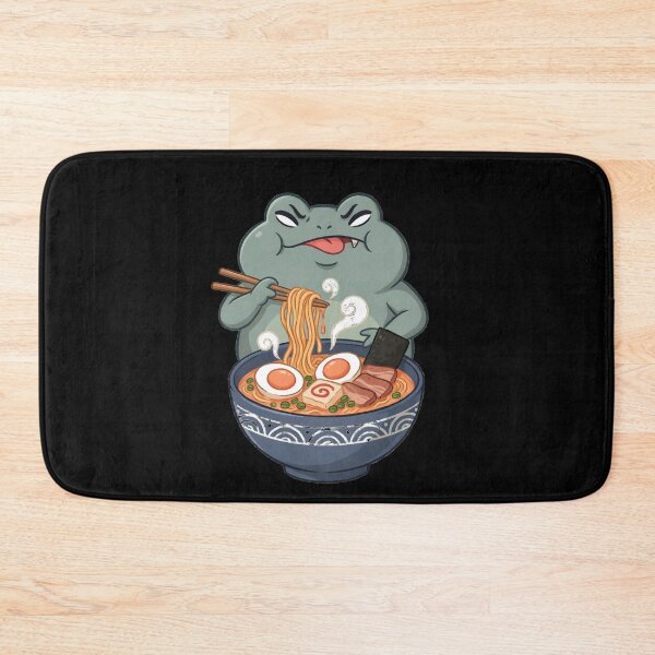 Item preview, Grumpy Frog Eating Ramen Japanese Art Vintage Humor designed and sold by Redgiant87x.