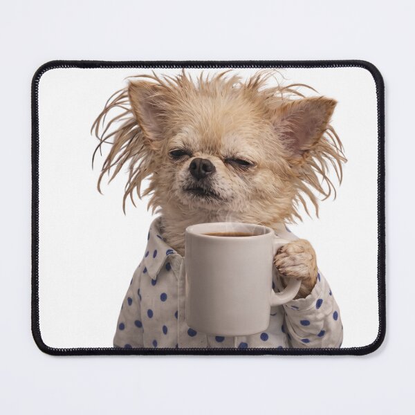 Item preview, Funny Dogs Coffee Pajamas – Sleepy Dog Lover Design designed and sold by TeeStyle.mr.
