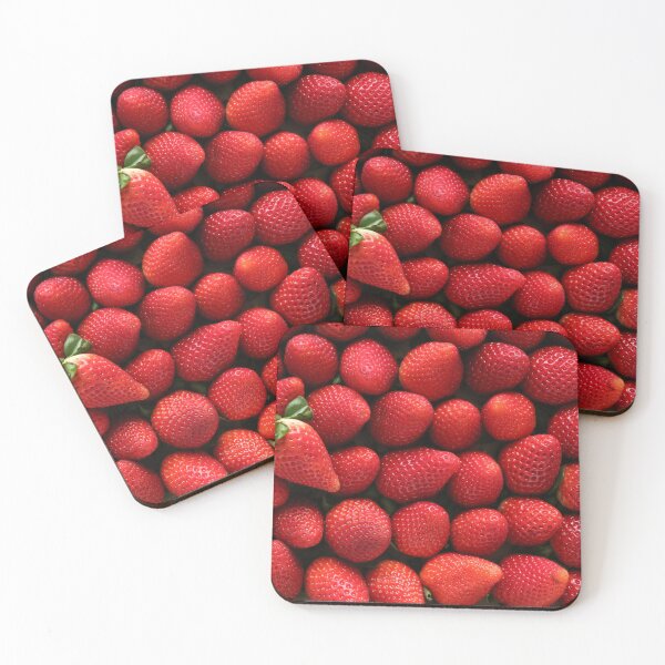 Item preview, Fresh Strawberries Close Up, Food Macro Photography designed and sold by PrettyAround.