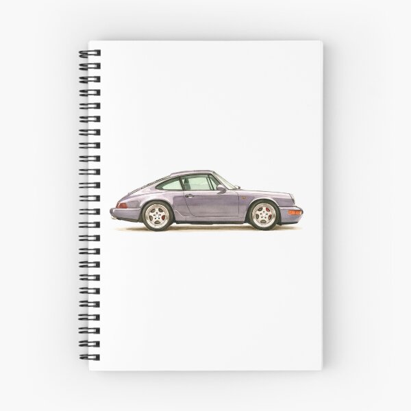 Artikelvorschau, Vintage lila Porsche 911 964 Aquarell entworfen und verkauft von blackdogshop.