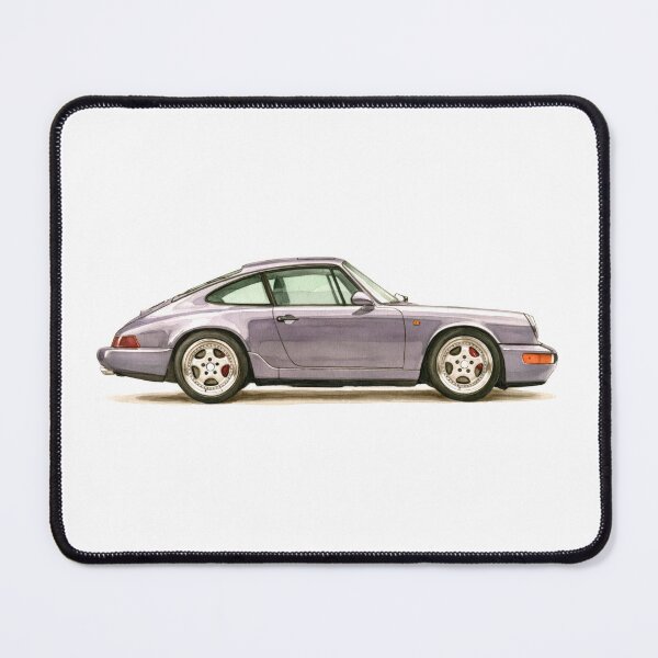 Item preview, Vintage Purple Porsche 911 964 Watercolor designed and sold by blackdogshop.
