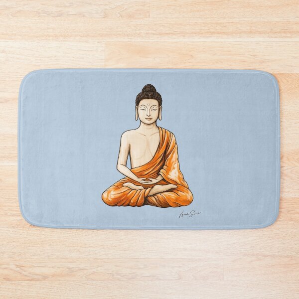 Item preview, BUDDHA | Inner Peace Artwork | Powder Blue Edition | Lana Swan designed and sold by Baroness Swan.