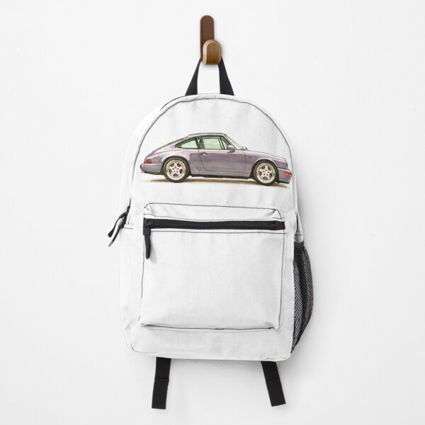 Aperçu de l'œuvre Porsche 911 964 violette vintage, aquarelle créée et vendue par blackdogshop.