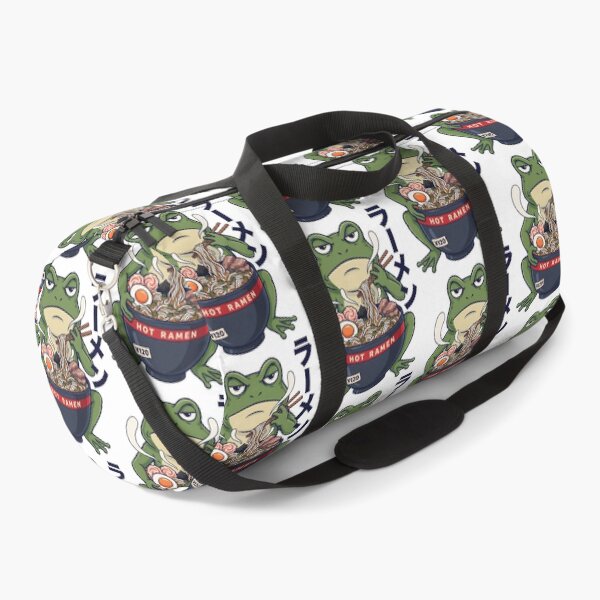 Item preview, Grumpy Frog Eating Ramen Japanese Art Frog Lover designed and sold by Redgiant87x.