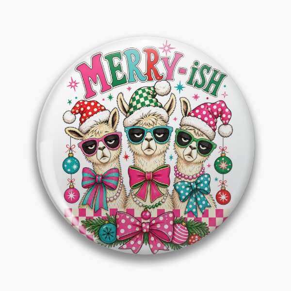 Item preview, Merry-ish Grumpy Llama Christmas Retro Sunglasses Funny Holiday designed and sold by DYAFLK.