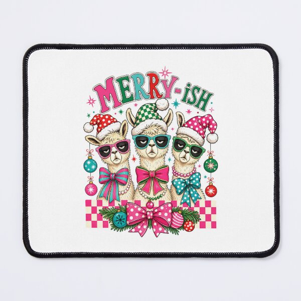 Item preview, Merry-ish Grumpy Llama Christmas Retro Sunglasses Funny Holiday designed and sold by DYAFLK.