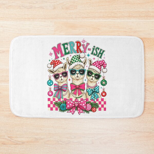Item preview, Merry-ish Grumpy Llama Christmas Retro Sunglasses Funny Holiday designed and sold by DYAFLK.